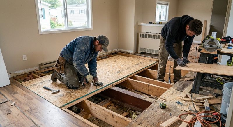 Modular Home Floor Repair