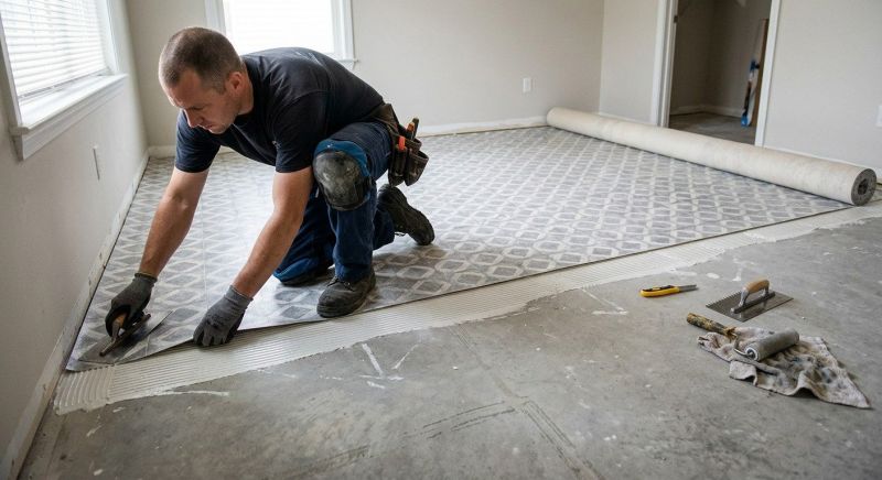 Sheet Flooring Installation in Loudoun County, VA